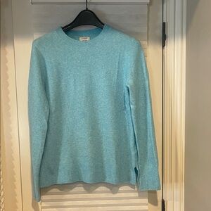 J Crew Women's S Light Blue Extra Soft Crewneck Sweater